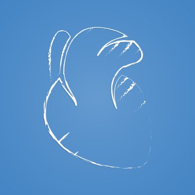 Modern simgenin vektör illüstrasyonu