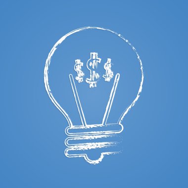 İş ve finans simgesinin vektör illüstrasyonu 