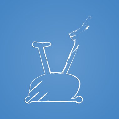 Modern siluet simgesinin vektör çizimi