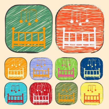 Modern siluet simgesinin vektör çizimi