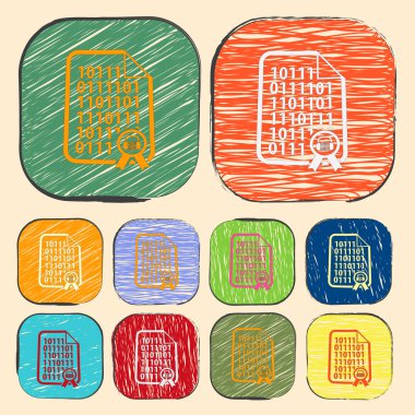 Modern simgenin vektör illüstrasyonu