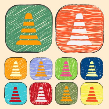 Modern simgenin vektör illüstrasyonu