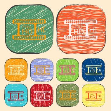 Modern simgenin vektör illüstrasyonu