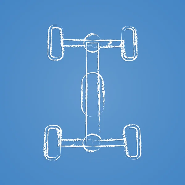 Icono de reparación de automóviles modernos — Archivo Imágenes Vectoriales