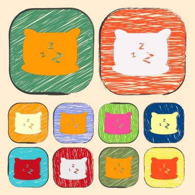 Modern siluet simgesinin vektör çizimi