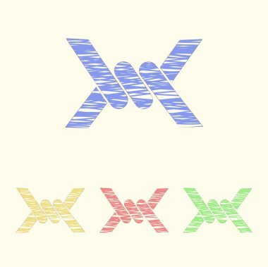 Modern simgenin vektör illüstrasyonu