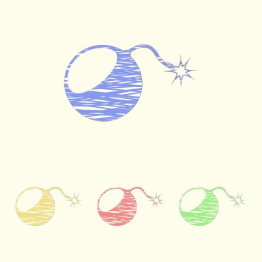 Modern simgenin vektör illüstrasyonu