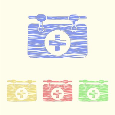 Modern simgenin vektör illüstrasyonu