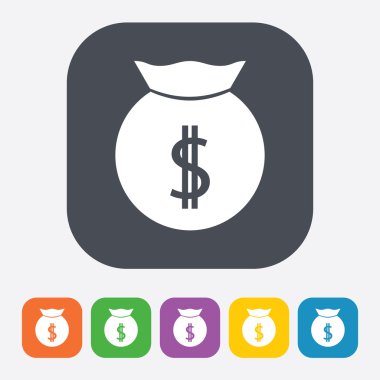 İş ve finans simgesinin vektör illüstrasyonu 