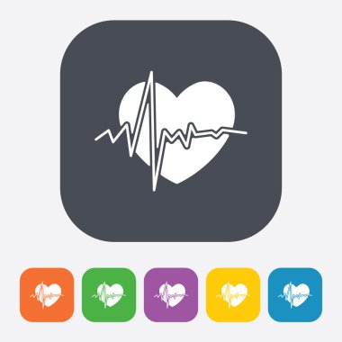 Modern siluet simgesinin vektör çizimi