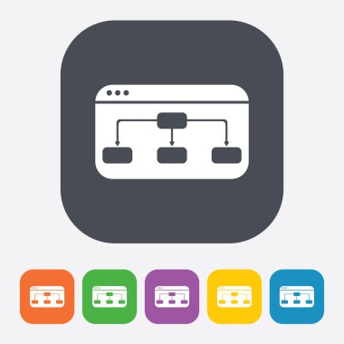 İş ve finans simgesinin vektör illüstrasyonu 