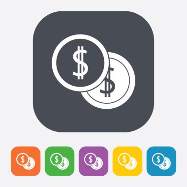 İş ve finans simgesinin vektör illüstrasyonu 