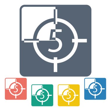 Modern simgenin vektör illüstrasyonu