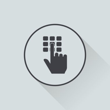 Modern simgenin vektör illüstrasyonu