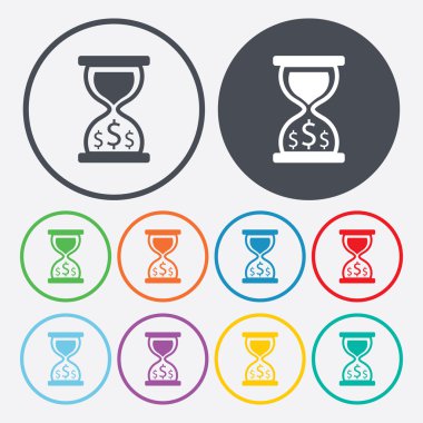 İş ve finans simgesinin vektör illüstrasyonu 