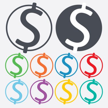 İş ve finans simgesinin vektör illüstrasyonu 