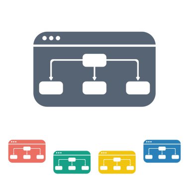 İş ve finans simgesinin vektör illüstrasyonu 