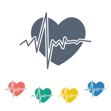 Modern siluet simgesinin vektör çizimi