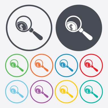 İş ve finans simgesinin vektör illüstrasyonu 