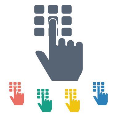 Modern simgenin vektör illüstrasyonu