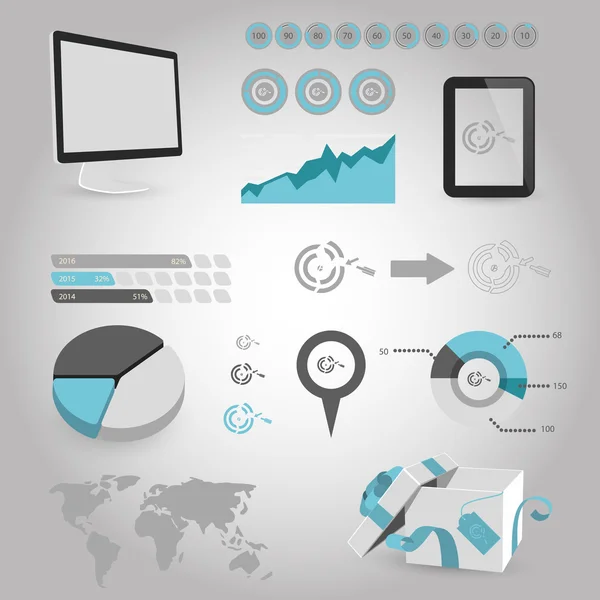 Illustration vectorielle de l'icône des affaires et de la finance — Image vectorielle