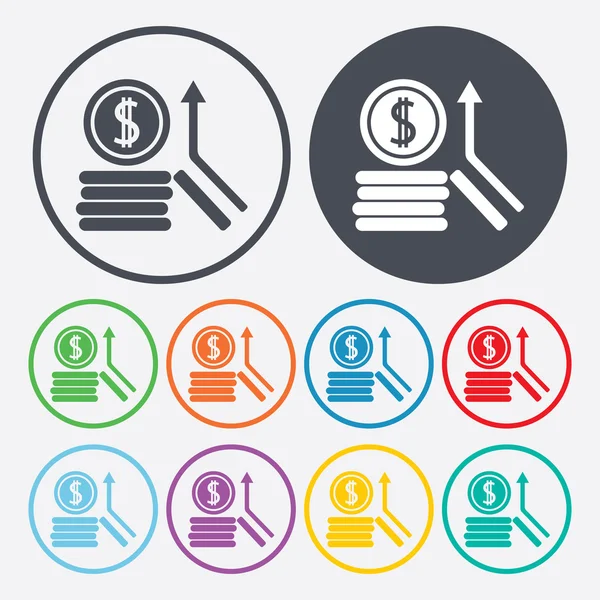 Illustration vectorielle de l'icône des affaires et de la finance — Image vectorielle