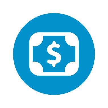 Para vektör simgesinin düz simgesi