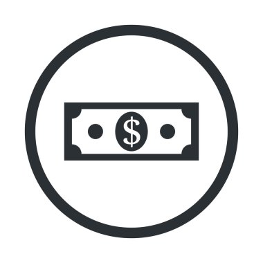 Para vektör simgesinin düz simgesi