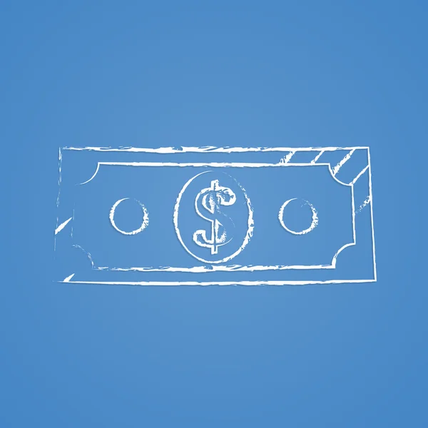 Icono plano del vector de dinero icono — Archivo Imágenes Vectoriales