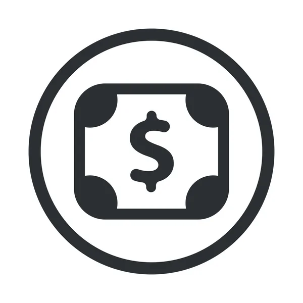 Flat icon of money vector icon — Stock Vector