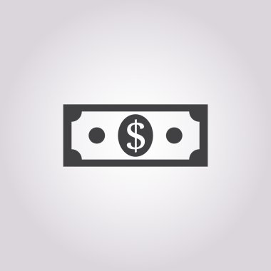 Para vektör simgesinin düz simgesi