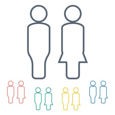 iş kadını simgesi beyaz arka plan üzerinde