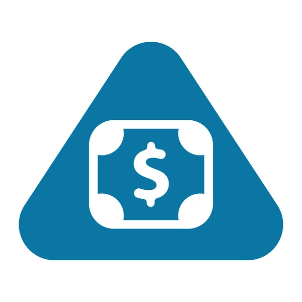 Flache Ikone des Geldvektorsymbols — Stockvektor