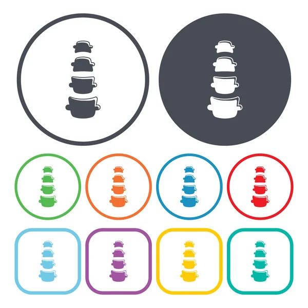 Illustration de l'icône de colonne vertébrale — Image vectorielle
