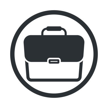 evrak çantası simgesi, vektör illüstrasyonu.