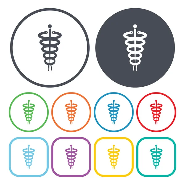 Gezondheid symboolpictogram vector. Op witte achtergrond — Stockvector