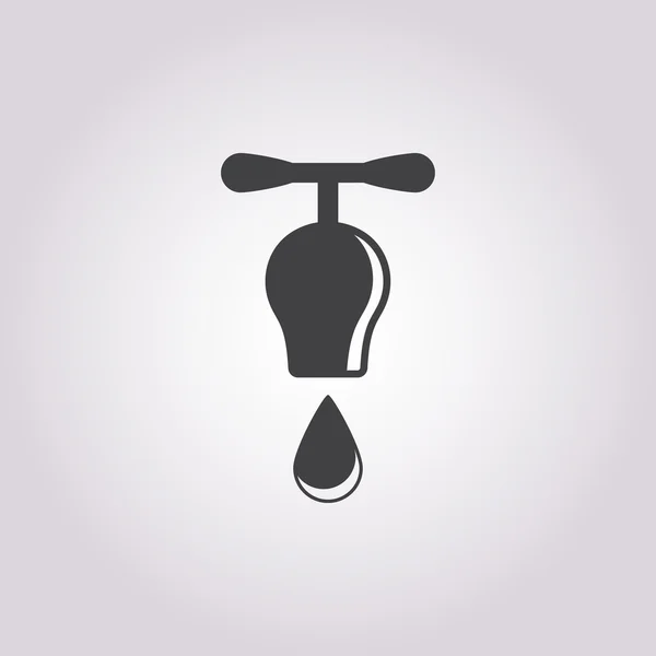 Ilustração da torneira de água — Vetor de Stock