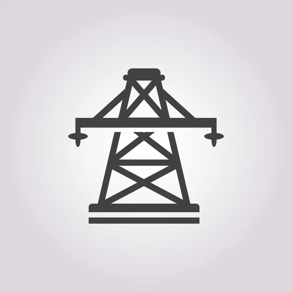 Illustration av electric pole — Stock vektor