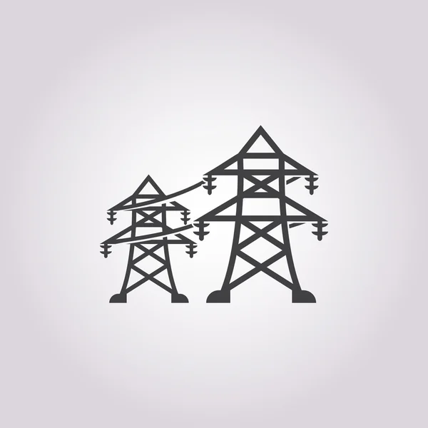 Illustration av electric pole — Stock vektor