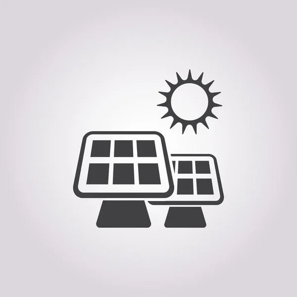 Ilustración de la batería solar — Vector de stock