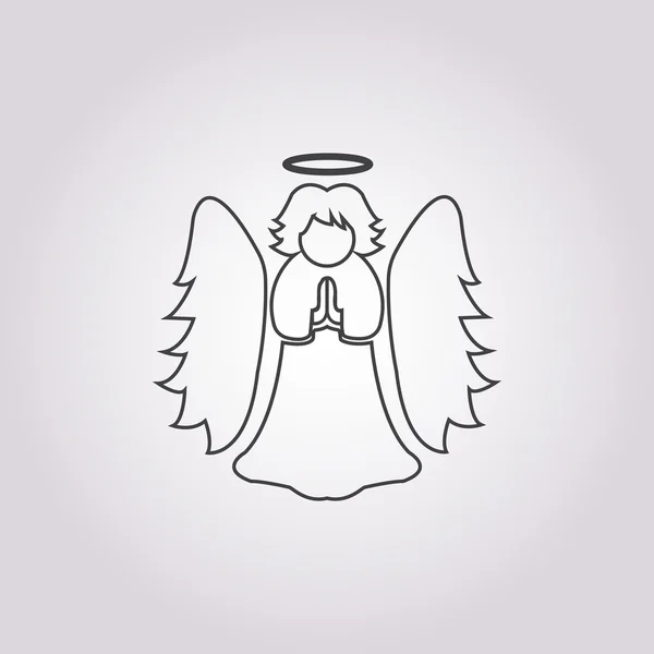 Illustration of angel — Stock Vector