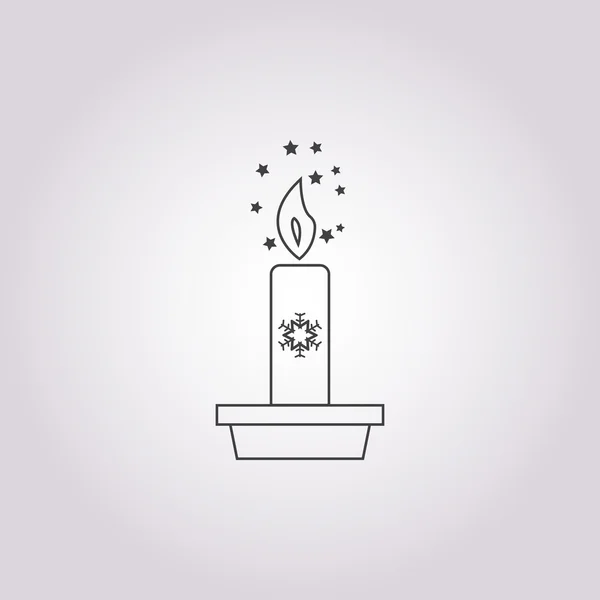 Иллюстрация свечи — стоковый вектор