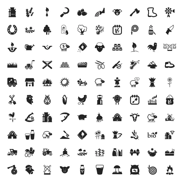 100 simgeler Web için ayarla Bahçe 