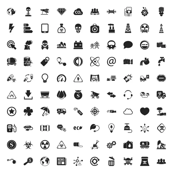 Ecology 100 icons set for web — Stock Photo, Image