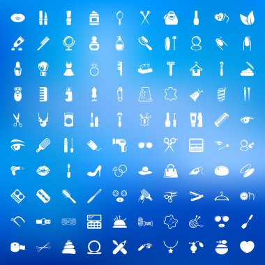 moda 100 simgeleri evrensel küme için web ve hareket eden