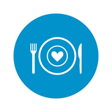 Beyaz arka plan çanağı simgesine