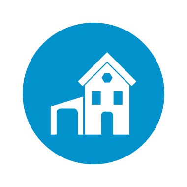 Beyaz arkaplanda ev simgesi