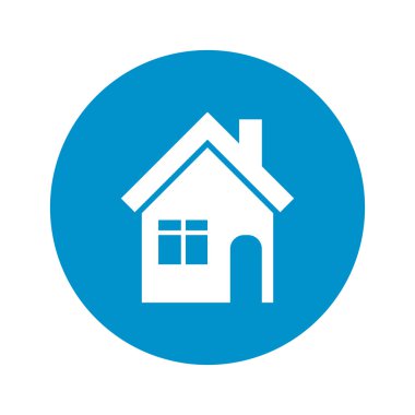 Beyaz arkaplanda ev simgesi