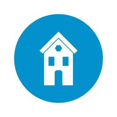 Beyaz arkaplanda ev simgesi