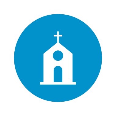 Beyaz arka plan üzerinde Kilise kutsal kişilerin resmi